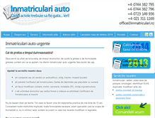 Tablet Screenshot of inmatriculari.ro